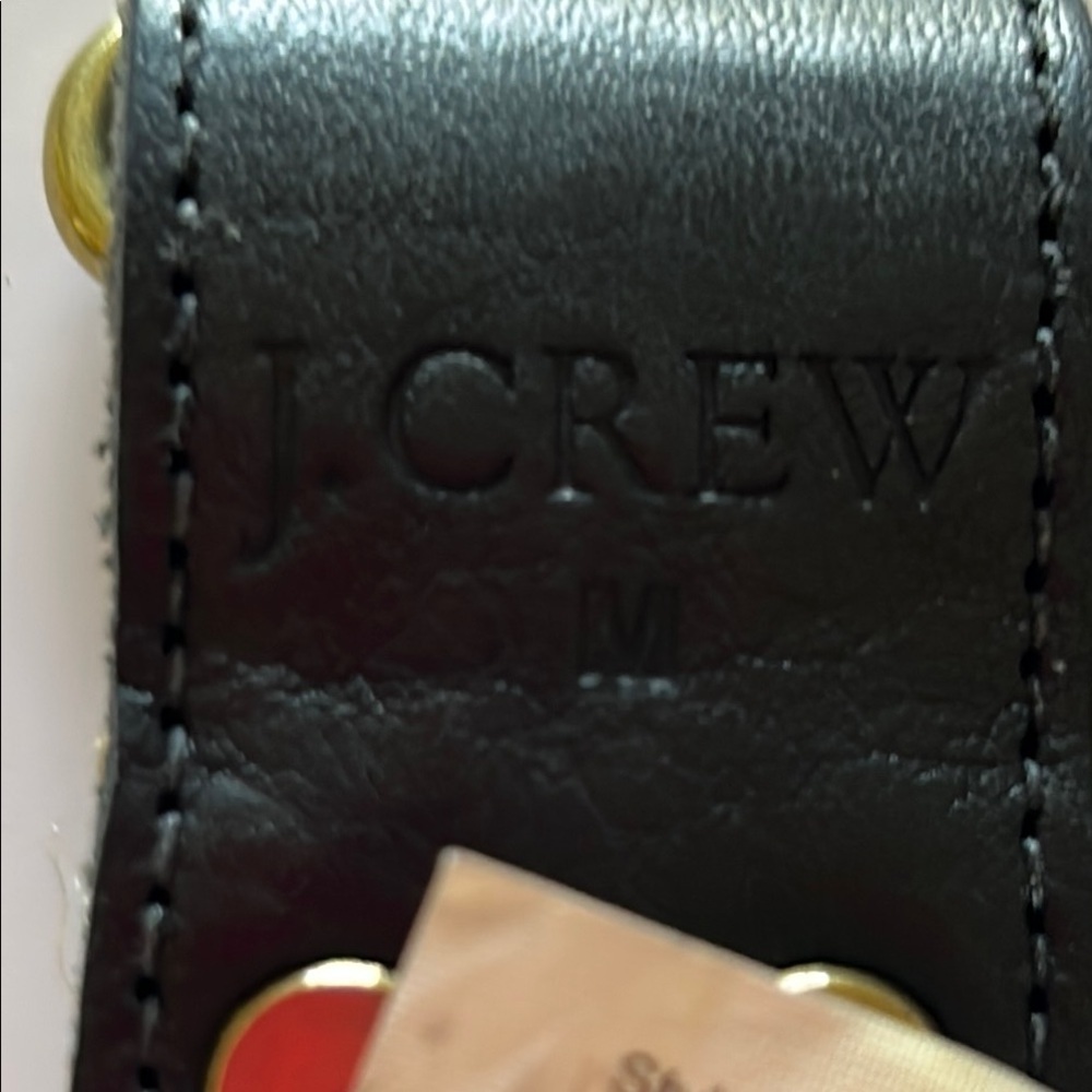 J Crew Jute & Leather Belt Sequin Accents Brass Hardware - Size MEDIUM - Picture 6 of 12